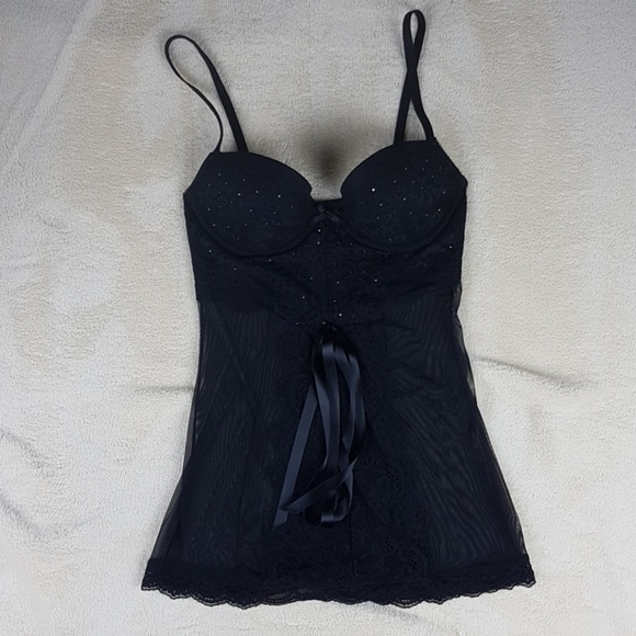Victoria's Secret Other - VS Black Babydoll - NWT 34B